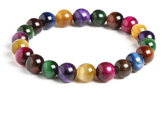 Colorful Tigers Eye Bracelet (Alleviate Anxiety)
