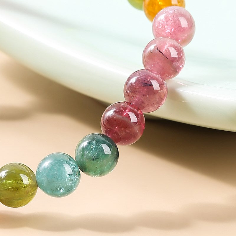 Colorful Watermelon Tourmaline Bracelet (Rejuvantion)