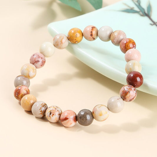 South African Agate 10mm Bracelet (Peace)